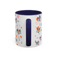 Coffee Mug - Fox Heart Medley Valentines Day Mug (11, 15oz)