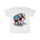 Stars and Stripes Forever Elephant Independence Day Unisex Graphic Tees!