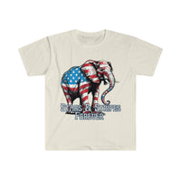 Stars and Stripes Forever Elephant Independence Day Unisex Graphic Tees!