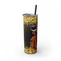 Not Today Heifer Highlander Cow Fall Vibes Skinny Tumbler with Straw, 20oz! Multiple Colors!