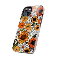 Sunflowers and Daisies Retro Fall Vibes Tough Phone Cases!