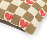 Brown and Cream Heart Plaid Pet Bed! Foxy Pets! Free Shipping!!!