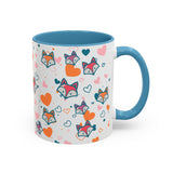 Coffee Mug - Fox Heart Medley Valentines Day Mug (11, 15oz)