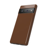 Chocolate Brown Tough Cases! Cellphone Cases! Multiple Sizes Available! Apple iPhone, Samsung Galaxy, and Google Pixel devices!