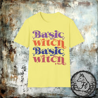 Basic Witch Retro Halloween Fall Vibes Retro Unisex Graphic Tees!