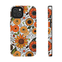 Sunflowers and Daisies Retro Fall Vibes Tough Phone Cases!