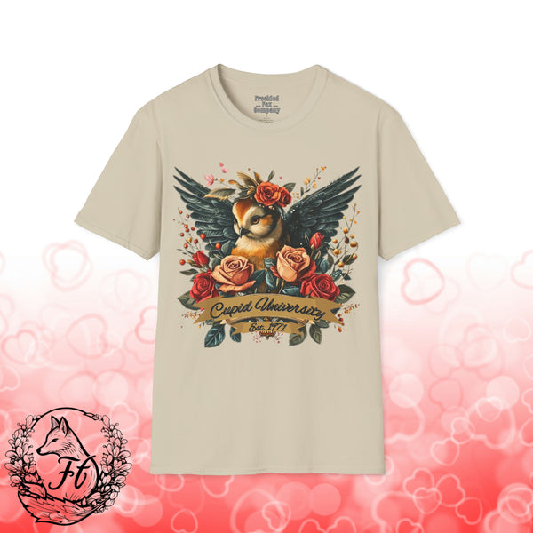 Valentines Day Cupid University 1971 Owl Unisex Graphic Tee! All New Heather Colors!!!