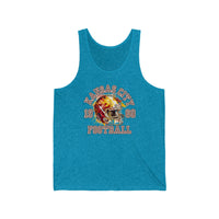 Kansas City Football Unisex Jersey Tank! Football Season! Men's Activewear!