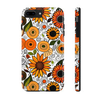 Sunflowers and Daisies Retro Fall Vibes Tough Phone Cases!