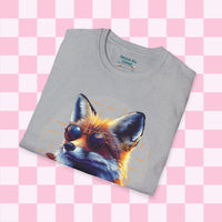 Retro Fox Graphic Tee! Ultra Soft! Free Shipping! Summer Vibes!