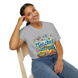 The Teacher Floral School Bus Unisex Graphic Tees! All New Heather Colors!!! Free Shipping!!! Back To School!