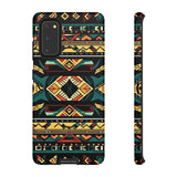 Black Aztec Tough Cases! Cellphone Cases! Multiple Sizes Available! Apple iPhone, Samsung Galaxy, and Google Pixel devices!