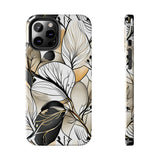 Neutral Autumn Leaves Fall Vibes Tough Phone Cases!