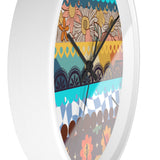 Groovy Patchwork Purple and Pink Print Wall Clock! Perfect For Gifting! Free Shipping!!! 3 Colors Available!