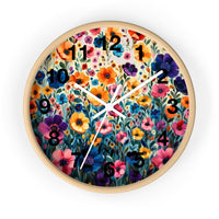 Boho Purple and Orange Ombre Print Wall Clock! Perfect For Gifting! Free Shipping!!! 3 Colors Available!