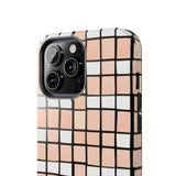 Pastel Pink Checkerboard Tough Phone Cases, Case-Mate!