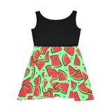 Watermelon Print Women's Fit n Flare Dress! Free Shipping!!! New!!! Sun Dress! Beach Cover Up! Night Gown! So Versatile!