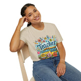 The Teacher Floral School Bus Unisex Graphic Tees! All New Heather Colors!!! Free Shipping!!! Back To School!