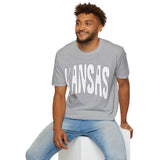 Kansas Groovy Unisex Graphic Tees! Summer Vibes! All New Heather Colors!!! Free Shipping!!!