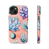 Pastel Pink and Purple Little Succulent Plants Phone Cases! New!!! Over 40 Phone Sizes To Choose From! Free Shipping!!!