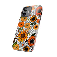 Sunflowers and Daisies Retro Fall Vibes Tough Phone Cases!