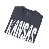 Kansas Groovy Unisex Graphic Tees! Summer Vibes! All New Heather Colors!!! Free Shipping!!!