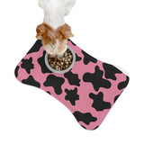 Black and Pink Cow Print Pet Feeding Mats! Dog and Cat Shapes! Foxy Pets! Free Shipping!!!