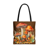 Wild Autumn Mushrooms Fall Vibes Tote Bag!