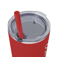 Custom Name Personalized Tumblers Skinny Tumbler with Straw, 20oz! Cursive Writing Option!