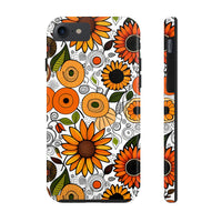 Sunflowers and Daisies Retro Fall Vibes Tough Phone Cases!