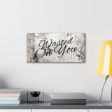 Western Wasted On You Grey and White Canvas Gallery Wraps!