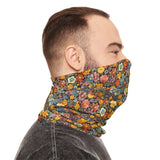 Boho Floral Print Lightweight Neck Gaiter! 4 Sizes Available! Free Shipping! UPF +50! Great For All Outdoor Sports!