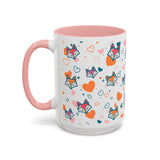 Coffee Mug - Fox Heart Medley Valentines Day Mug (11, 15oz)