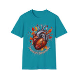 1 Emergency Department Anatomical Heart Fall Coloring Unisex Graphic Tees! Medical Vibes! Fall Vibes!