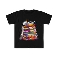 Spooky Pumpkin Book Lovers Halloween Unisex Graphic Tees! Fall Vibes!