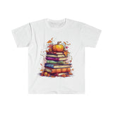 Spooky Pumpkin Book Lovers Halloween Unisex Graphic Tees! Fall Vibes!