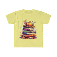 Spooky Pumpkin Book Lovers Halloween Unisex Graphic Tees! Fall Vibes!