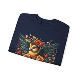 Valentines Day Cupid University Owl 1971 Unisex Sweatshirt! Retro! Plus Sizes Available!