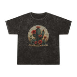 Floral Cactus Distressed Unisex Mineral Wash T-Shirt! New Colors! Free Shipping!!!