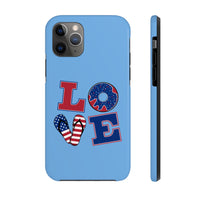 Love Red white and Blue Independence Day Tough Phone Cases!