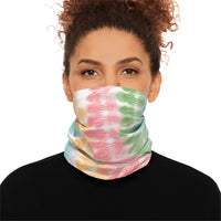 Mauve Tie Dye Lightweight Neck Gaiter! 4 Sizes Available! Free Shipping! UPF +50! Great For All Outdoor Sports!