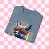 Retro Fox Graphic Tee! Ultra Soft! Free Shipping! Summer Vibes!