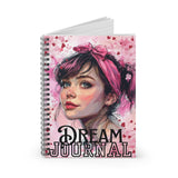 Valentines Day Dream Journal Red Hearts Floral Spiral Notebook - Ruled Line! Perfect For Gifting!