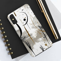 Ink Drip Crescent Moon Boho Western Tough Phone Cases!