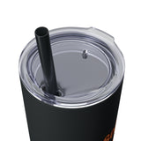 Boot Scootin Spooky Retro Ghost Printed Skinny Tumbler with Straw, 20oz! Multiple Colors! Halloween!