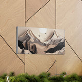 Western/Boho Mountain Scenery in Blacks and Browns Canvas Gallery Wraps!