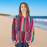 Boho Pink Stripes Unisex Full Zip Jacket! Polyester exterior, Fleece interior! Free Shipping!