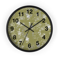 Boho Paint Washed Green Print Wall Clock! Perfect For Gifting! Free Shipping!!! 3 Colors Available!