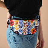 Boho Watercolor Floral White and Yellow Fanny Pack! Free Shipping! One Size Fits Most!