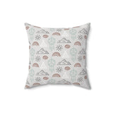 Western/Boho Grey Teepee Dreamcatcher Square Pillow!